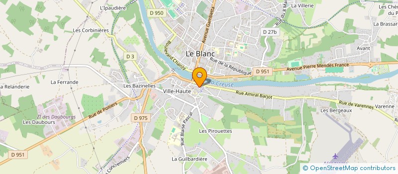 localisation de l'entreprise SCI AVENIR IMMO à LE BLANC