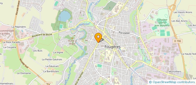 localisation de l'entreprise SCI AVENIR IMMOBILIER  FOUGERES