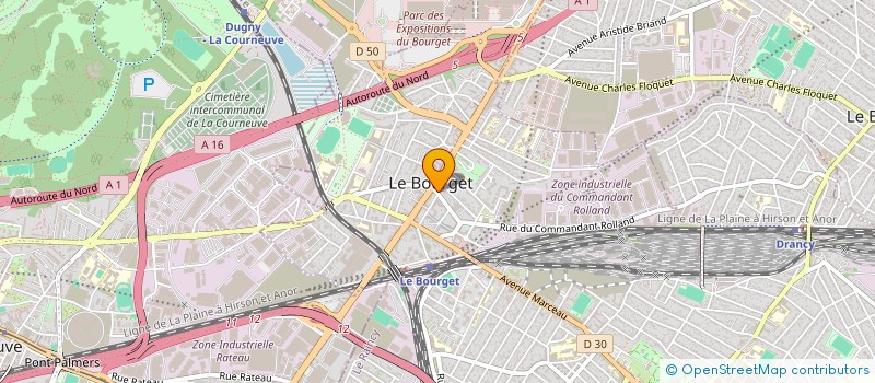 localisation de l'entreprise SCI AVENIR IMMOBILIER à LE BOURGET