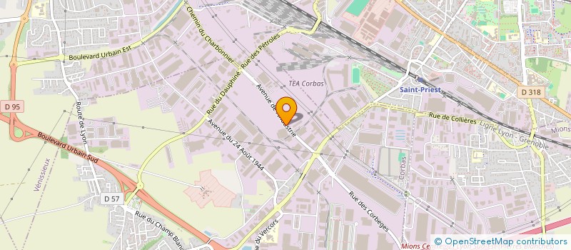 localisation de l'entreprise SCI AVENIR LYON EST à CORBAS