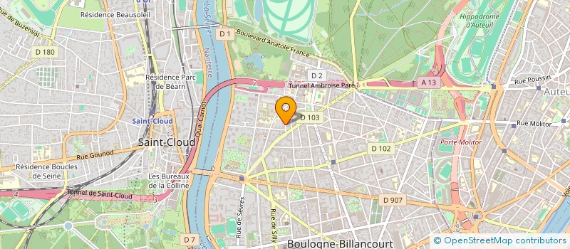 localisation de l'entreprise SCI AVENIR MONTMORENCY à BOULOGNE-BILLANCOURT