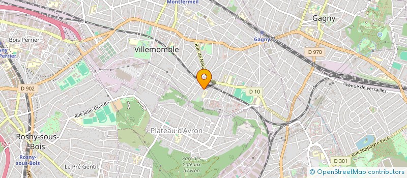 localisation de l'entreprise SCI AVENIR PARIS 13 à VILLEMOMBLE