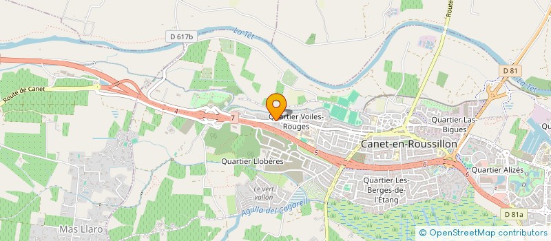 localisation de l'entreprise SCI AVENIR PATRIMOINE  CANET-EN-ROUSSILLON