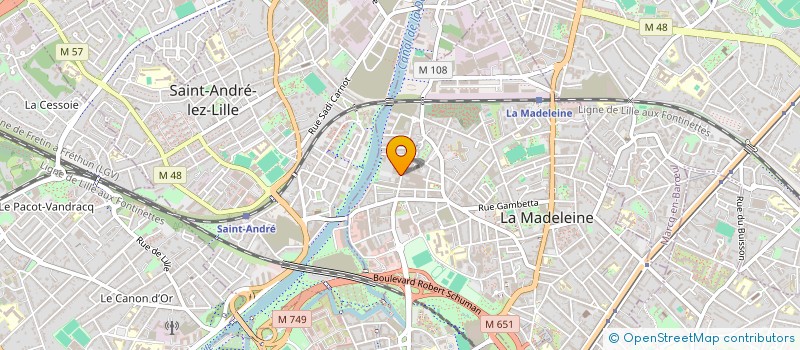 localisation de l'entreprise SCI AVENIR ROUBAIX 1 à LA MADELEINE