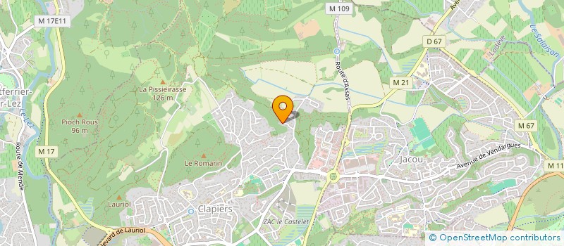 localisation de l'entreprise SCI AVENIR TRANQUILLE  CLAPIERS