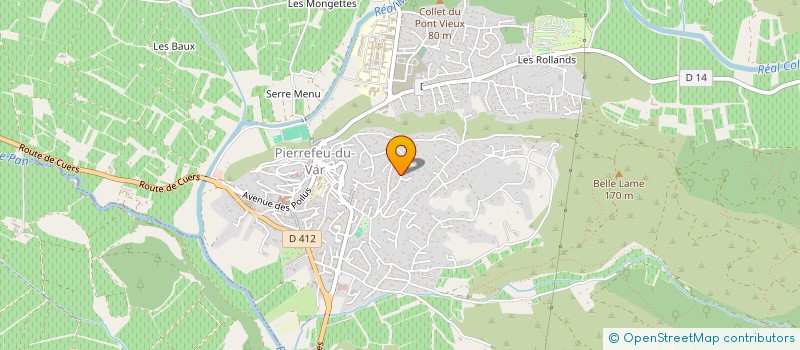 localisation de l'entreprise SCI AVENIRIS  PIERREFEU-DU-VAR