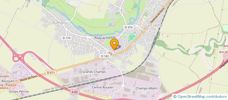 localisation de l'entreprise SCI AVENTUR'A.L  LA CRECHE