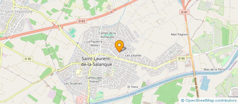 localisation de l'entreprise SCI AVENTURE  SAINT-LAURENT-DE-LA-SALANQUE