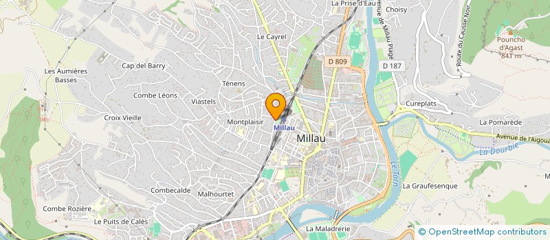 localisation de l'entreprise SCI AVENTURE  MILLAU