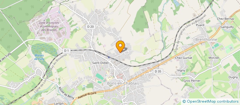 localisation de l'entreprise SCI AVENTURE  BONS-EN-CHABLAIS