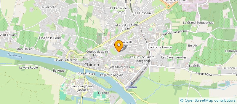 localisation de l'entreprise SCI AVENTURES  CHINON