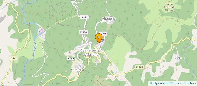 localisation de l'entreprise SCI AVENU à SAINTE-LUCIE-DE-TALLANO