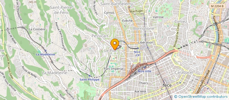 localisation de l'entreprise SCI AVENUE BORRIGLIONE à NICE