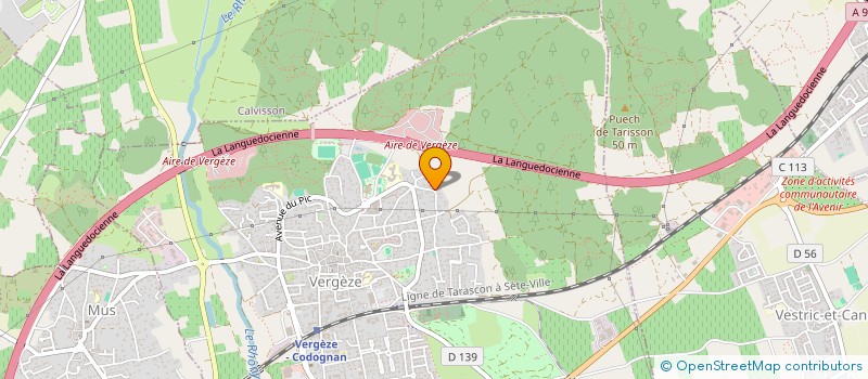 localisation de l'entreprise SCI AVENUE DE CAMARGUE  VERGEZE