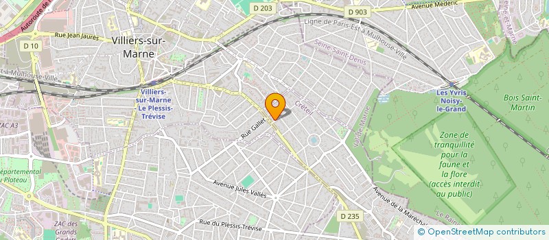 localisation de l'entreprise SCI AVENUE DE LA FAVORITE  LE PLESSIS-TREVISE