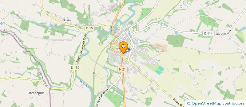 localisation de l'entreprise SCI AVENUE DE LA GARE  ASTAFFORT