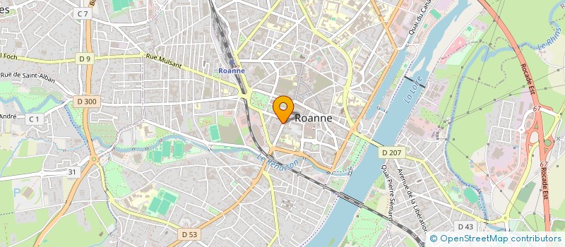 localisation de l'entreprise SCI AVENUE DE LA MARNE  ROANNE