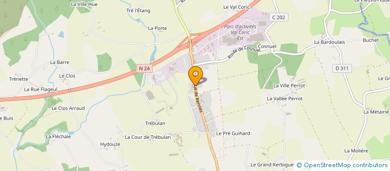 localisation de l'entreprise SCI AVENUE DE RENNES  GUER