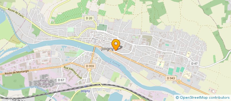 localisation de l'entreprise SCI AVENUE DES COSMONAUTES à JOIGNY