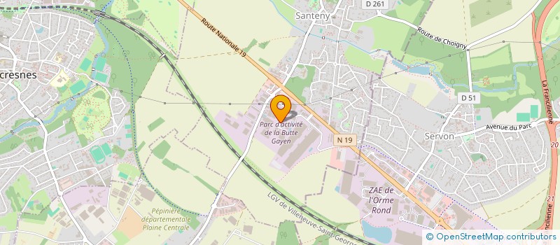 localisation de l'entreprise SCI AVENUE DES ROSES  SANTENY