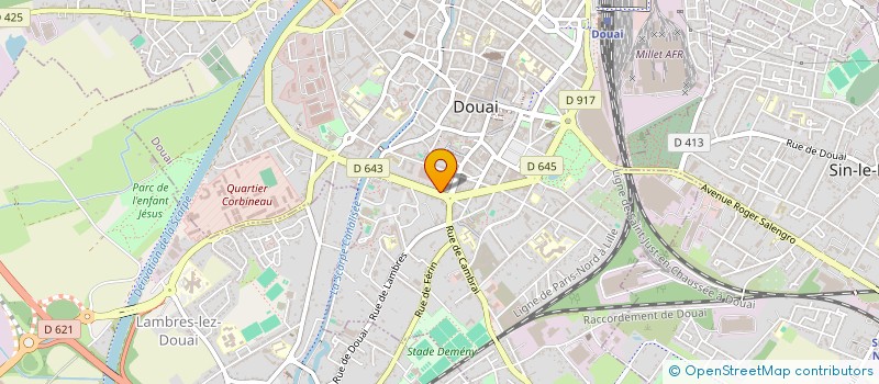 localisation de l'entreprise SCI AVENUE DU 4 SEPTEMBRE à DOUAI