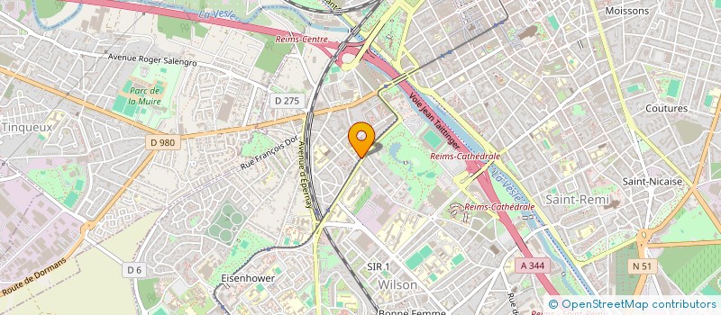 localisation de l'entreprise SCI AVENUE DU GENERAL DE GAULLE  REIMS