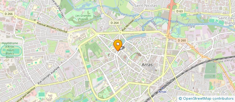 localisation de l'entreprise SCI AVENUE DU PEUPLE BELGE à ARRAS
