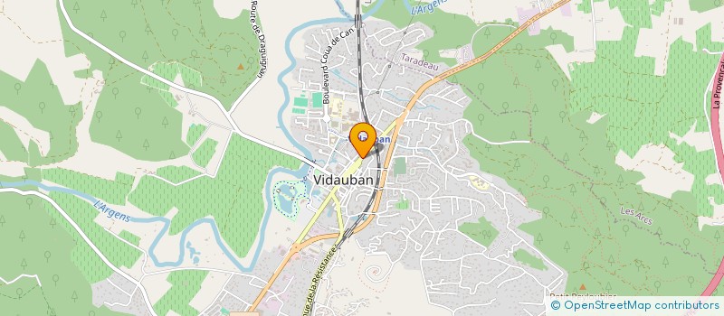 localisation de l'entreprise SCI AVENUE FOCH  VIDAUBAN