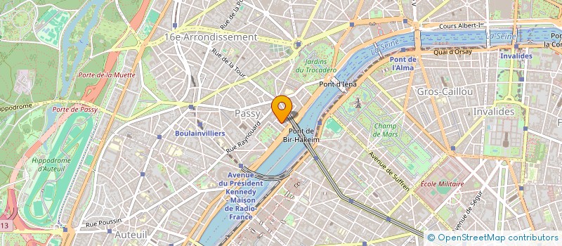 localisation de l'entreprise SCI AVENUE FREMIET  PARIS