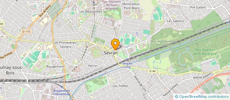 localisation de l'entreprise SCI AVENUE JEAN JAURES  SEVRAN