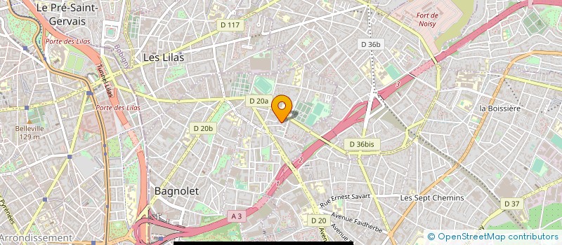 localisation de l'entreprise SCI AVERIS à BAGNOLET