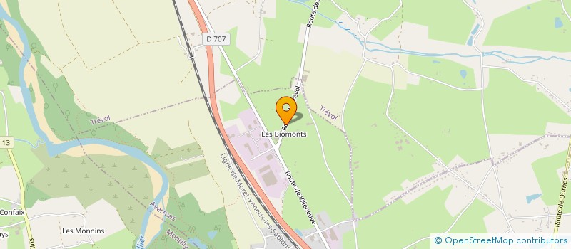 localisation de l'entreprise SCI AVERMES NORD SUD  AVERMES