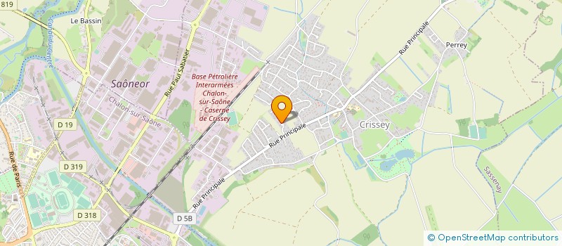 localisation de l'entreprise SCI AVERSENQ  CRISSEY