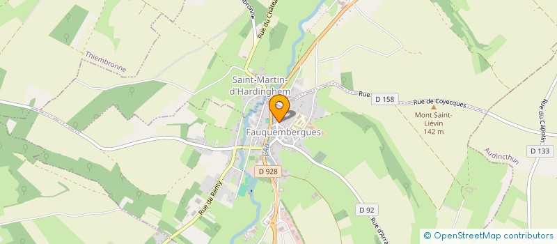 localisation de l'entreprise SCI AVET OLIVIER  SAINT-MARTIN-D'HARDINGHEM