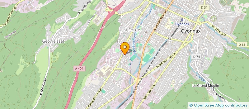 localisation de l'entreprise SCI AVEX à OYONNAX
