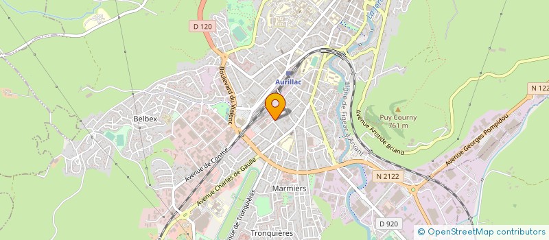 localisation de l'entreprise SCI AVEYRONNAISE à AURILLAC