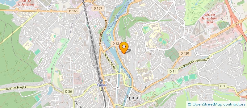 localisation de l'entreprise SCI AVF à EPINAL