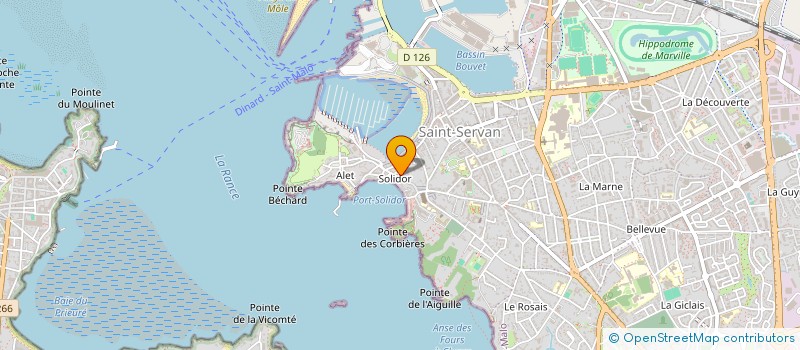 localisation de l'entreprise SCI AVH  SAINT-MALO