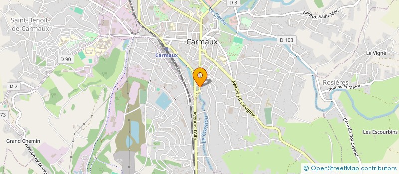 localisation de l'entreprise SCI AVH  CARMAUX