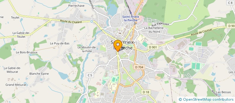 localisation de l'entreprise SCI AVHM à SAINT-YRIEIX-LA-PERCHE