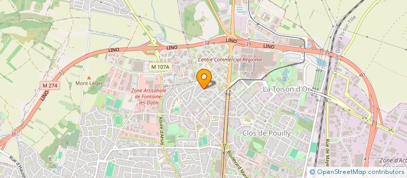 localisation de l'entreprise SCI AVI à DIJON