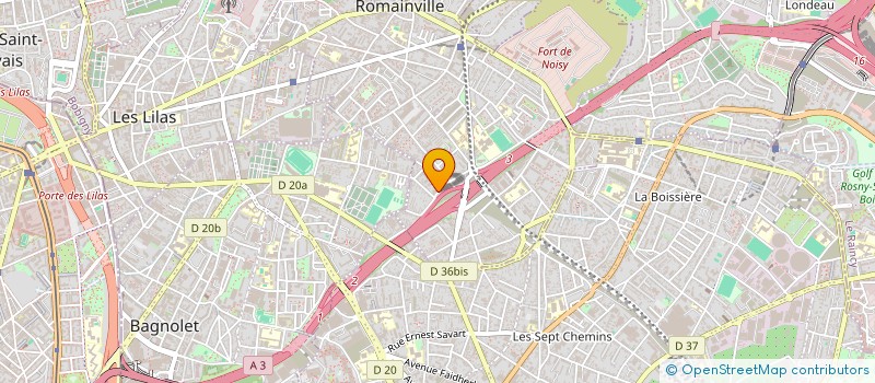 localisation de l'entreprise SCI AVI à ROMAINVILLE