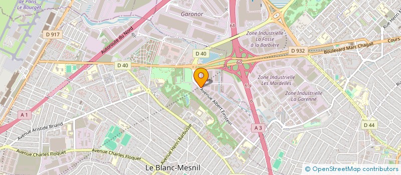 localisation de l'entreprise SCI AVIA NORD à LE BLANC-MESNIL