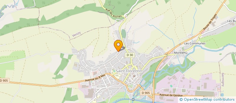 localisation de l'entreprise SCI AVICIENNE  SAINT-FLORENTIN