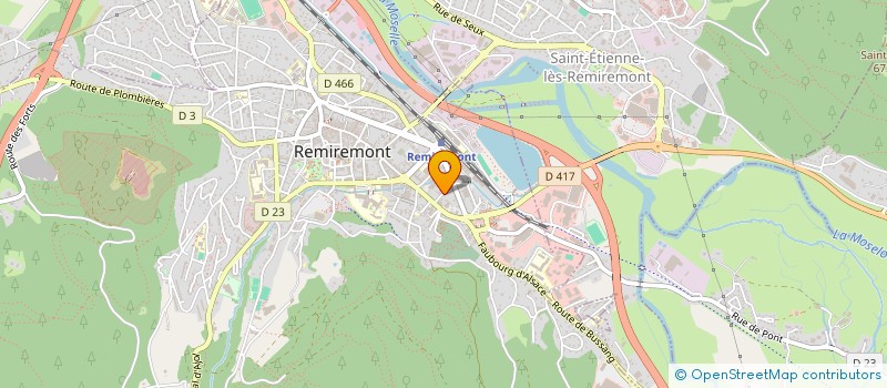 localisation de l'entreprise SCI AVIDEV à REMIREMONT
