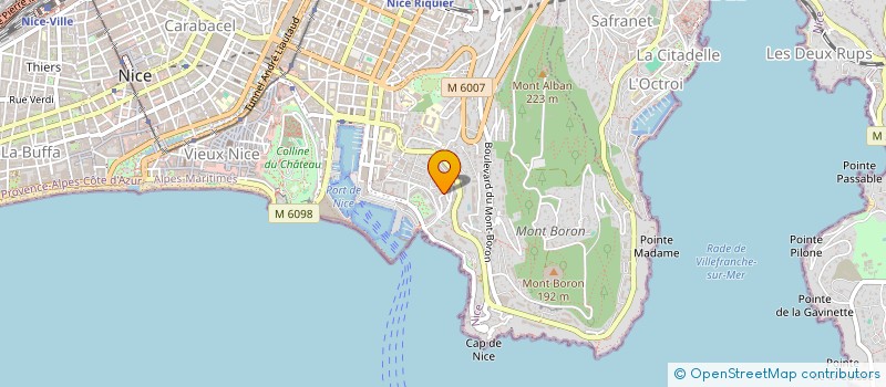 localisation de l'entreprise SCI AVIDICO à NICE