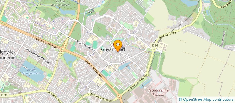 localisation de l'entreprise SCI AVIG  GUYANCOURT