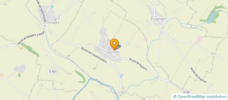 localisation de l'entreprise SCI AVIGNONET  MIREVAL-LAURAGAIS