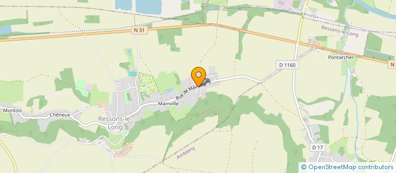 localisation de l'entreprise SCI AVIGNY  RESSONS-LE-LONG