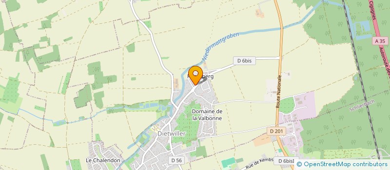 localisation de l'entreprise SCI AVIMA  DIETWILLER